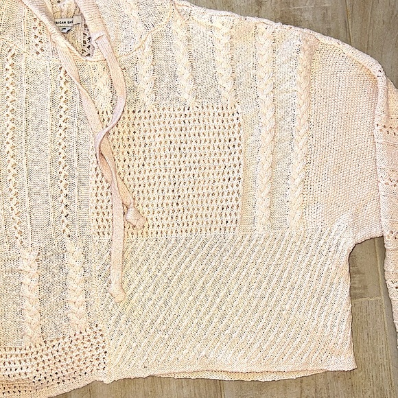 NWOT American Eagle Textured Knit Hoodie - Picture 3 of 12